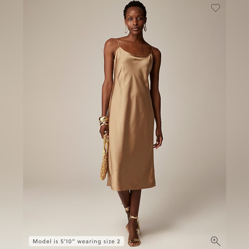 J.Crew Gwyneth slip dress in luster charmeuse